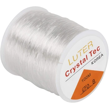 

Clear Bead Cord Crystal Elastic Stretchy Bracelet String for Jewelry Making Necklace Bracelet Beading Thread