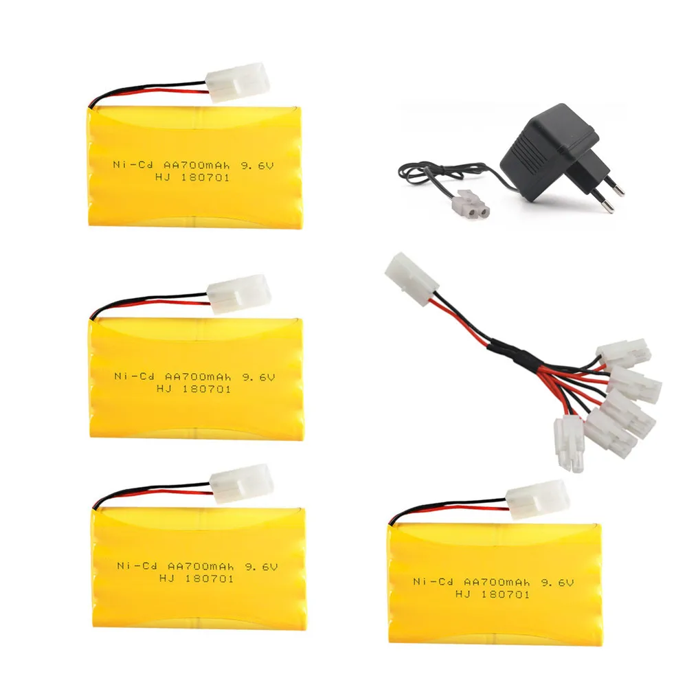 9,6 V 700mAh Ni-CD аккумулятор+ зарядное устройство набор для Rc игрушка лодка автомобиль Танк Поезд робот-пистолет AA 9,6 v перезаряжаемый аккумулятор для RC лодки