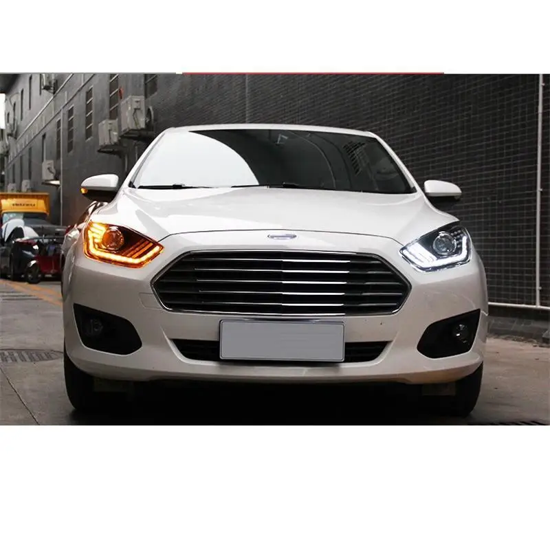 Наружные дневные ходовые части СИД Drl Assessoires боковой сигнал поворота автомобиля освещение фары передние противотуманные фары 15 для Ford Escort