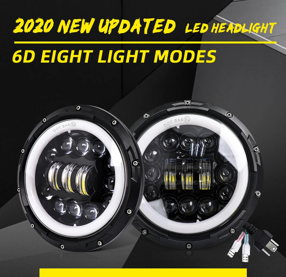 Ponto de Feixe Alto e Baixo Farol de Seta para Lada Farol de Led de 7 Light Polegadas Âmbar 7 4x4 Niva Urbano co 180w 8 Cheap Luzes p carro