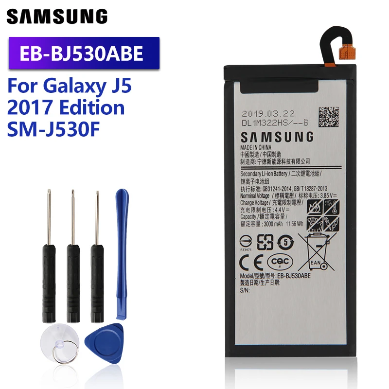 Samsung Replacement Battery Eb Bj530abe For Samsung Galaxy 17 Edition J5 Sm J530f J530f J530g Authentic Phone Battery 3000mah Mobile Phone Batteries Aliexpress Samsung Replacement Battery Eb Bj530abe For Samsung Galaxy 17 Edition J5 Sm J530f J530f J530g Authentic Phone Battery 3000mah Mobile Phone Batteries Aliexpress