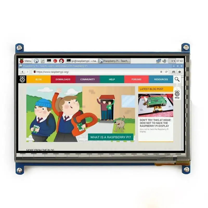 Elecrow Raspberry Pi 3 дисплей 7 дюймов сенсорный экран HDMI HD lcd TFT 1024X600 монитор RPI для 2B