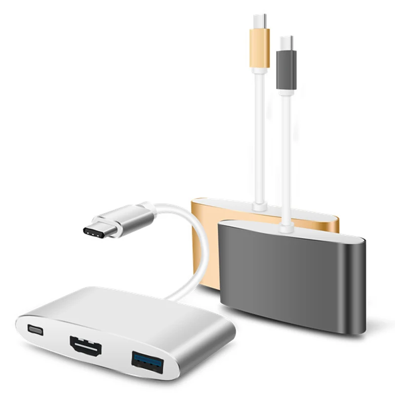 4K USB C адаптер типа к HDMI HDTV видео кабель конвертер 3 0 для MacBook Huawei P20 Pro Samsung S8 S9 S10 + S10e
