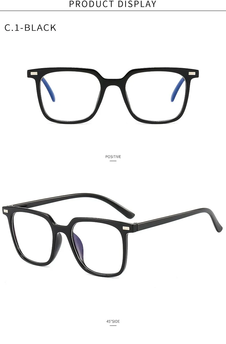 Transparent Computer Glasses Frame Women Men Anti Blue Light square Eyewear Blocking Glasses Optical Spectacle Eyeglass glasses to protect eyes from screen