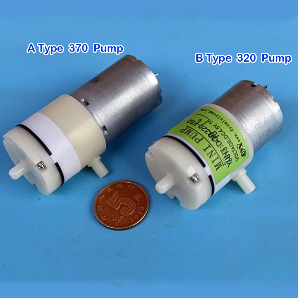 Микро DC вакуумный насос 370 мотор DC5V-6V небольшой молокоотсос 320 USB Отрицательные