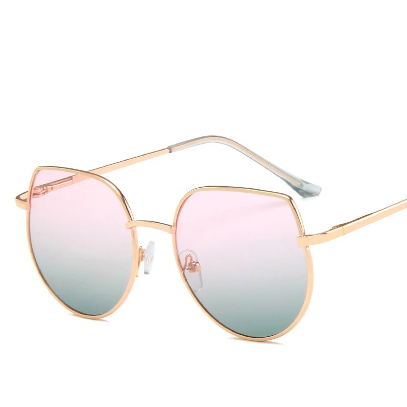 Новые детские солнцезащитные очки кошачий глаз для мальчиков и девочек, модные солнцезащитные очки с защитой от ультрафиолета, детские очки с градиентными линзами UV400 - Цвет линз: 6