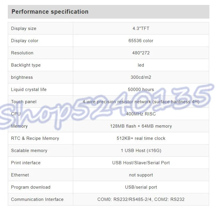Kinco MT4210T MT4220TE HMI Сенсорный экран 4,3 дюймов 480*272 Ethernet 1 USB хост интерфейс человека машины