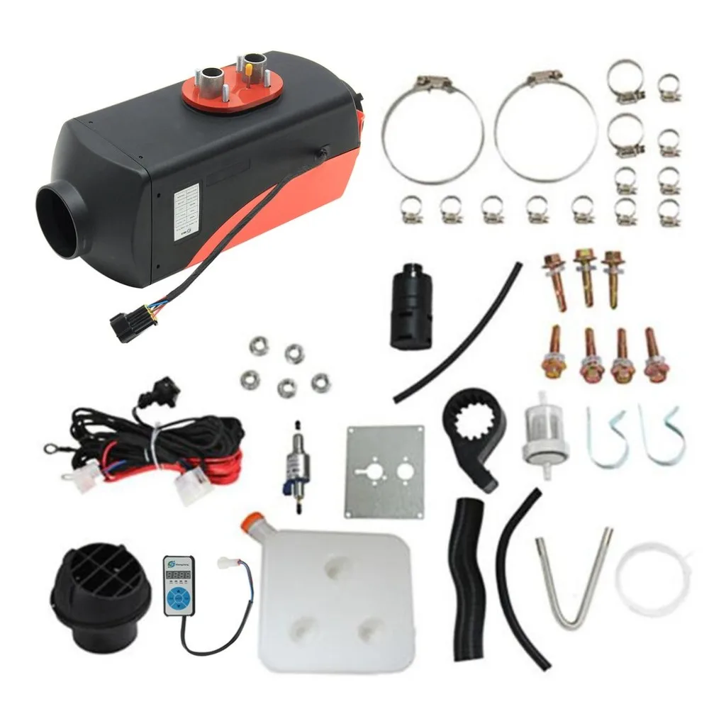 12V 5000W ЖК-дисплей/цифровой/ручка Schalter автомобиля нагреватель воздуха на дизельном топливе для грузовых автомобилей лодки и яхты мотор-домов Воздушный стояночный отопитель