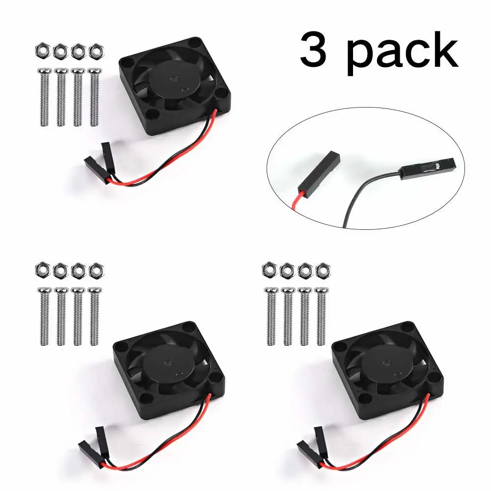 Fan Brushless-Cooling-Fan Raspberry Pi Screws 2b-Accessories Aokin with for 3-B 
