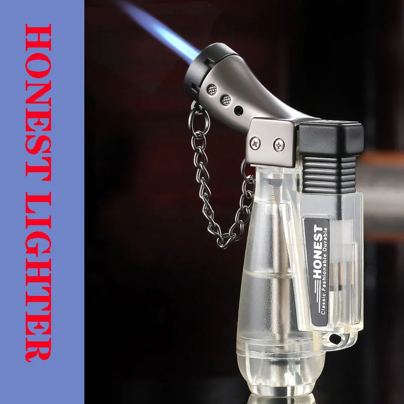 Honest genuine blue direct jet flame lighter large capacity and multicolor outdoor ignition gas inflatable | Дом и сад