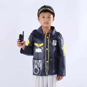 

Teenager Boys Army Suit Military Uniform SWAT Police kid Cosplay Costumes Fancy Halloween Party Wear Combat Jacket