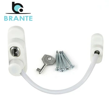 

Locks Brante 700030 window blocking lock cable window stop hardware limiters blockers fixator blocker door stopper for the baby products fencing for children