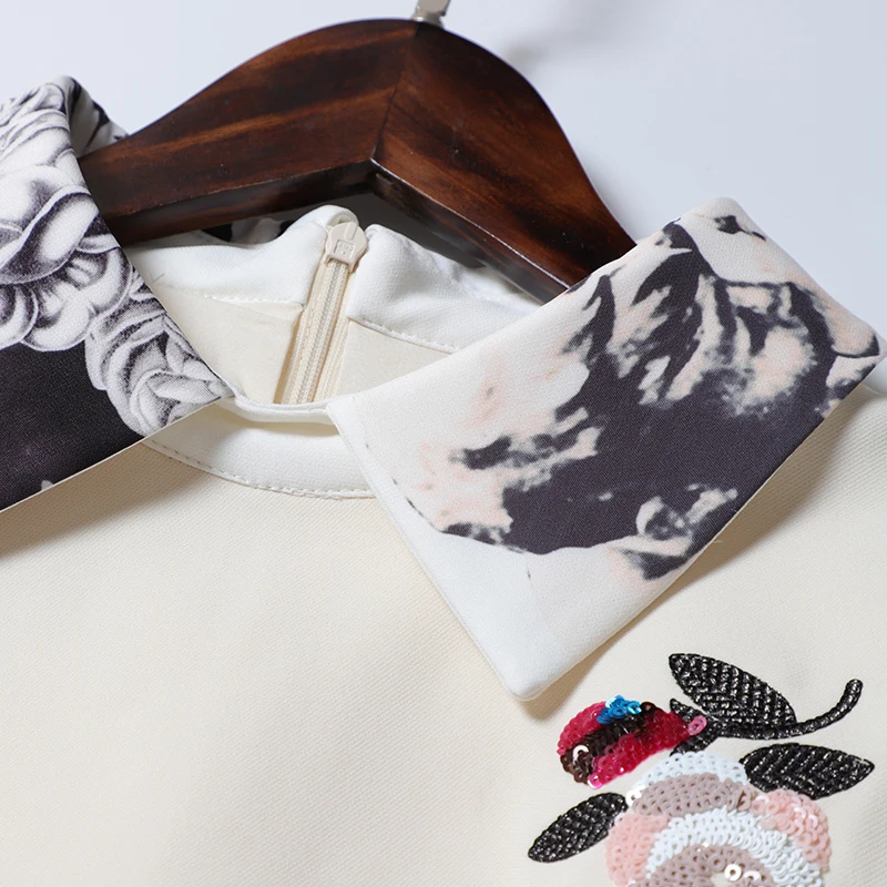VERDEJULIAY модное подиумное офисное летнее платье женское элегантное роскошное короткое платье с блестками А-силуэта для работы