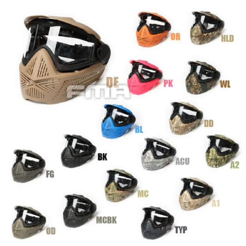 

FMA Paintball Airsoft F2 Full Face Face guard with Single Layer FM-F0026