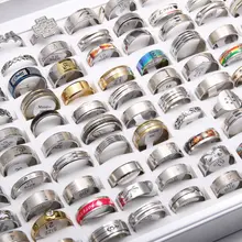 

Big promotion! 20 pcs Metal ring charms jewelry stainless steel Diverse styles models trendy gift for boyfriend or girlfriend