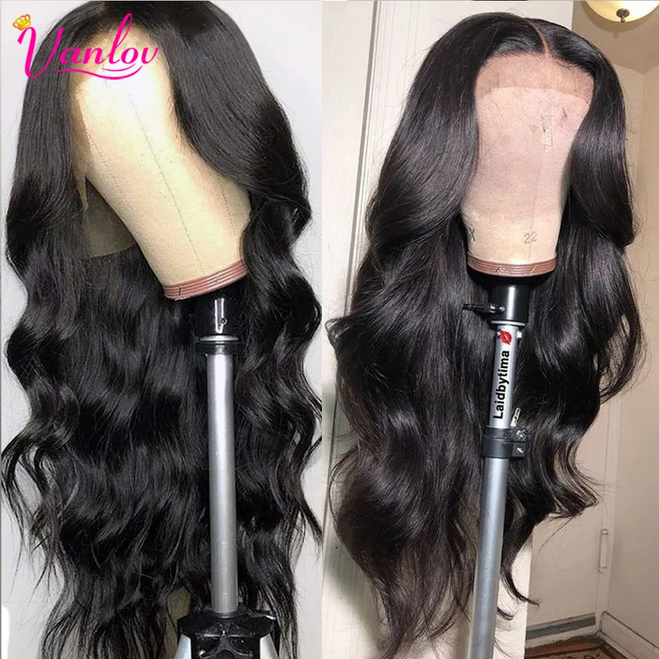 Vanlov Hair Wig Body  Wave Lace Front Human Hair Wigs Brazilian Lace Front Wigs Pre Plucked Human Hair Lace Wigs 150% Remy