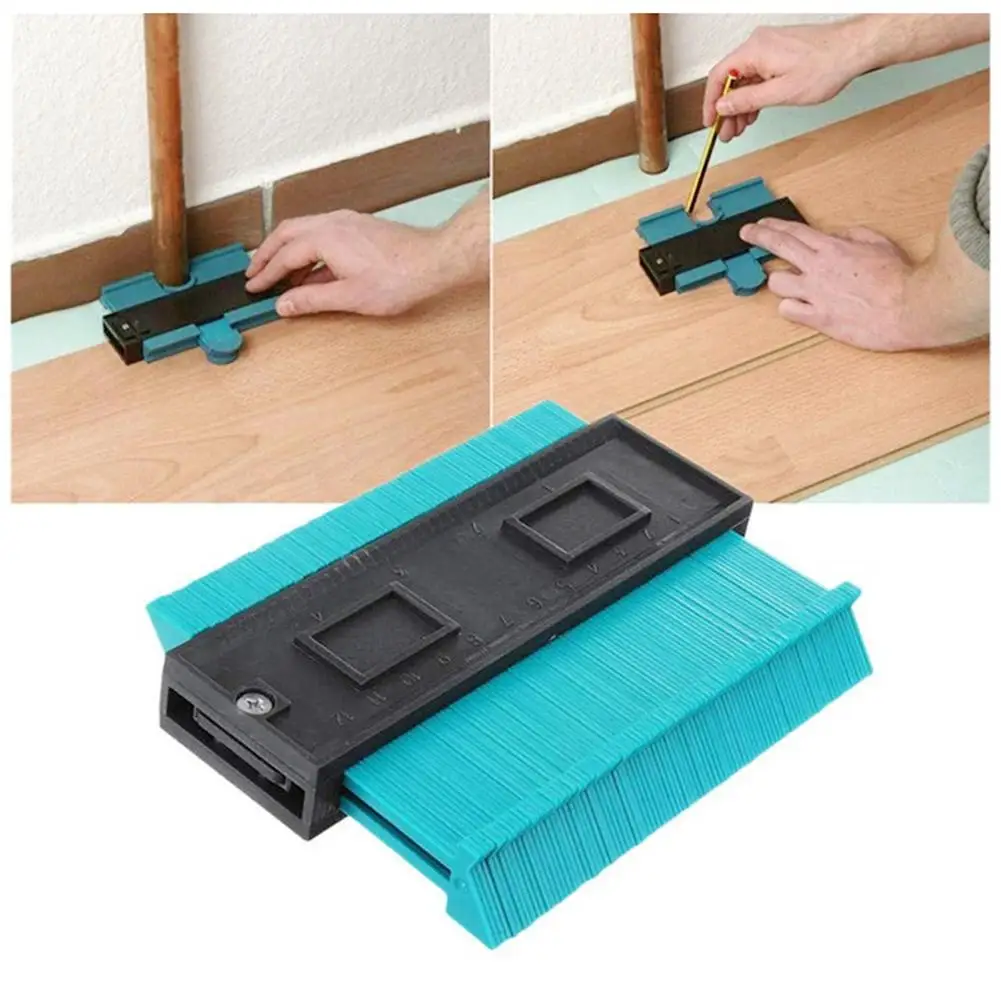 

Plastic Gauge Contour Profile Copy Gauge Duplicator Standard 5 Width Wood Marking Tool Tiling Laminate Tiles General Tools 40P
