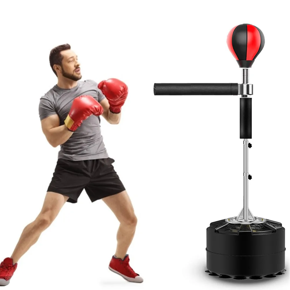 US $114.18 Boxing Speed Response Target Highquality Durable Adjustable Height Training Boxing Ball Professional Heavy Stand Punching Bag