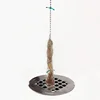2Pcs Premium Drain Hair Catcher Flower Shower Hair Cleaning Chain Bathroom Drain Strainer Hair Catcher Chain Hook 3
