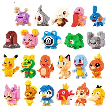 

Pokemon Anime Figures Micro Building Blocks Assembling Model Creative Plastic Toys Educational Toys for Children Boxed New