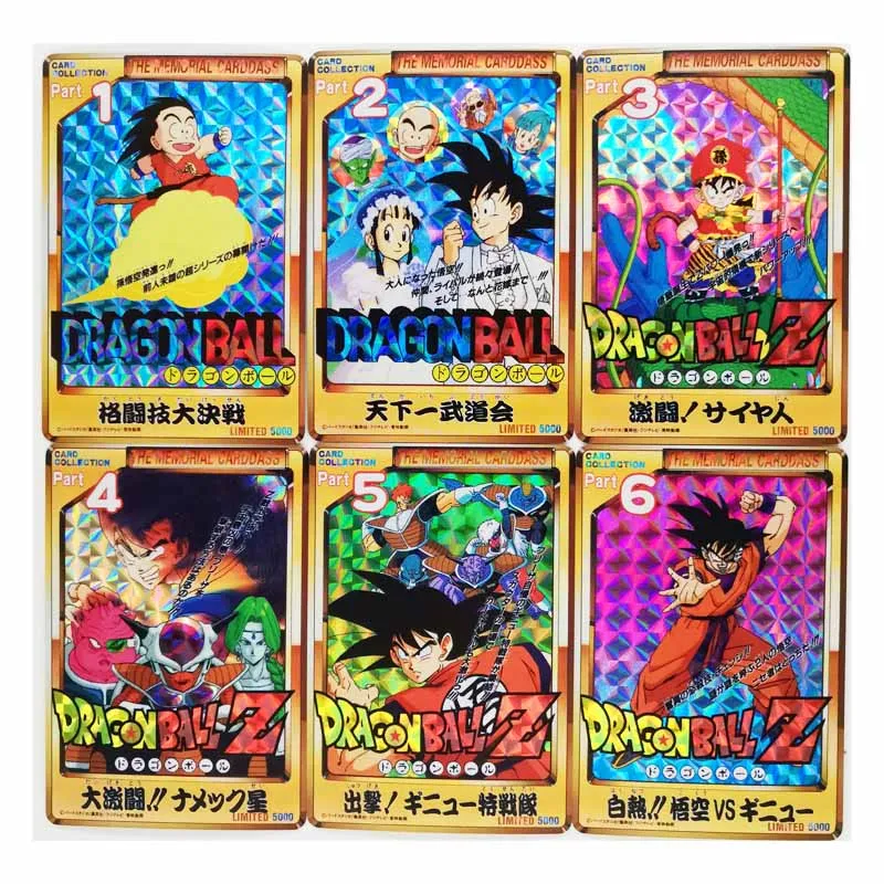 

12pcs/set Jumbo Limite5000 Super Saiyan Dragon Ball Z Heroes Battle Card Ultra Instinct Goku Vegeta Game Collection Cards