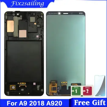

For SAMSUNG Galaxy A9 2018 A920 A9S A9 Star Pro SM-A920F/DS A920F LCD Display Touch Screen + Frame