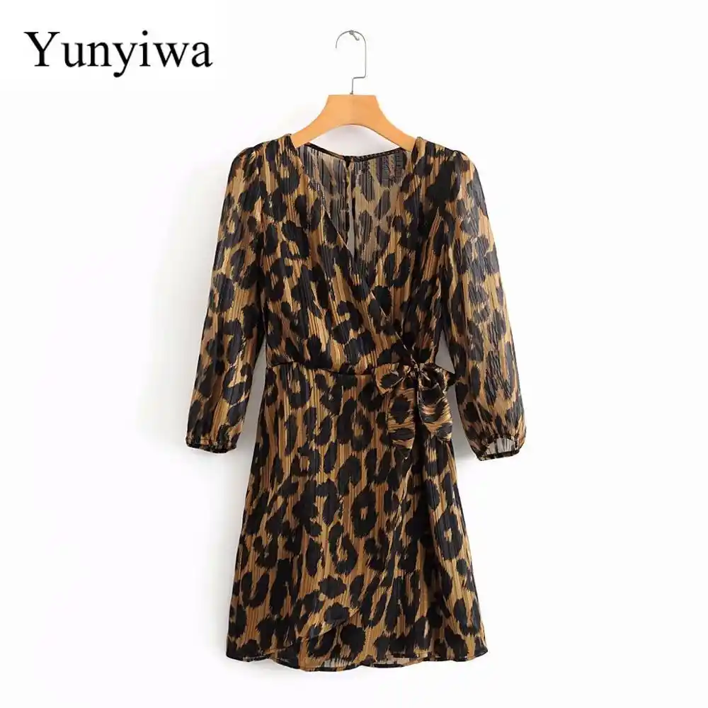 leopard kimono dress