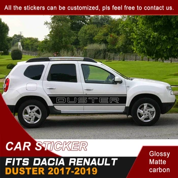 

Fit For Dacia Renault Duster 2017 2018 2019 Car Stickers Side Door Duster Gradient Stripe Graphic Vinyl Car Decals Custom
