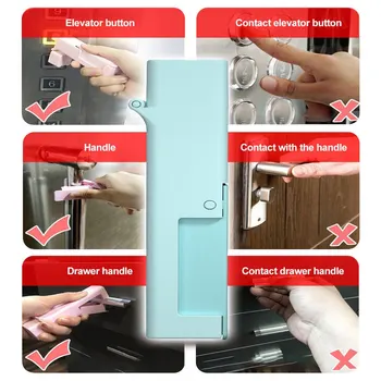 

Portable Hand Push Convenient Tools Press Buttons To Open Doors And Elevator Buttons To Prevent Direct Contact In Public Places