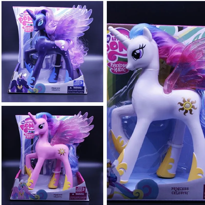 My Little Pony Anime Luna Prinses Celestia Zon Maan Prinses Pvc Model Leuke Speelgoed Voor Kinderen Action Figma Collector Pop 22Cm|null| AliExpress