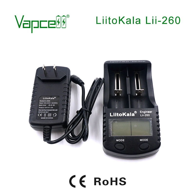 Vapcell зарядное устройство Liitokala Lii-260