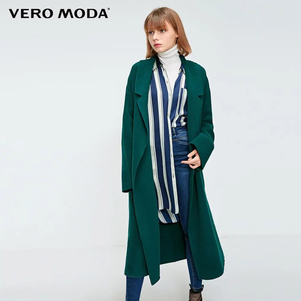 Goede Vero Moda Vrouwen Nieuwe Ins Revers Bandjes Pocket Minimalistische Wollen Jas | 318327531