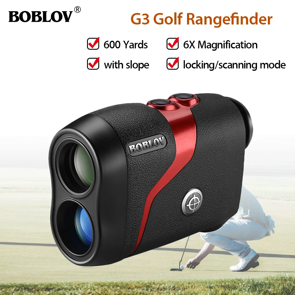  BOBLOV rangefinder Hunting 600M Telescope Distance Meter Golf Digital Monocular Range Finder Angle 