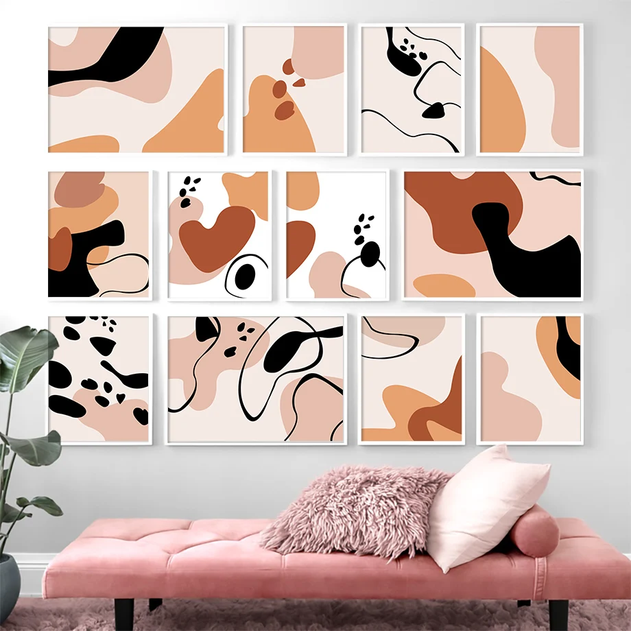 

Abstract Geometric Color Blocks Line Wall Art Canvas Painting Nordic Posters And Prints Wall Pictures For Living Room Home Decor