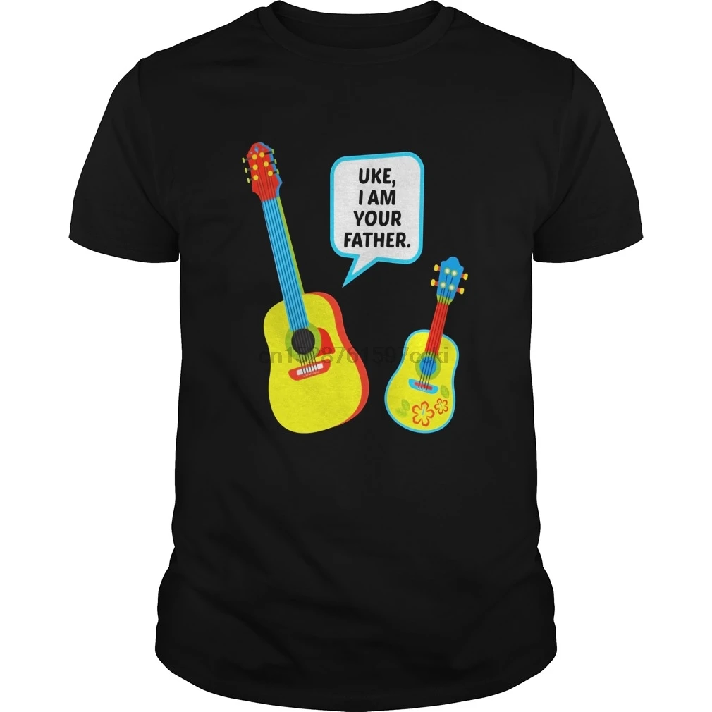 Мужская футболка Uke I Am Your Father забавная Подарочная укулеле (1) крутая с принтом