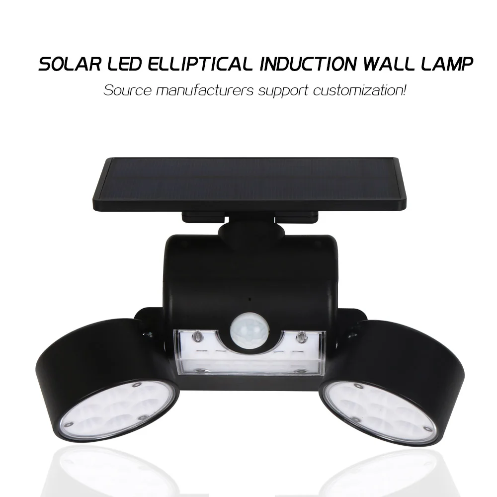 Lâmpada de Parede ao ar Ip65 à Prova Livre Solar Sensor Movimento Luzes Parede 30 Ddual Água Dupla Cabeça Pátio Garagem Frete Grátis Led Luz 7 led ip65 à prova ddual água dupla