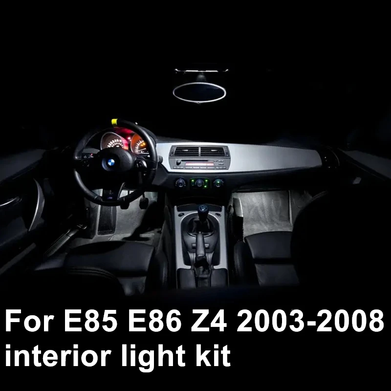 

9x Canbus LED lamp Interior dome map lights bulb kit for BMW Z4 E85 E86 2003-2008 car led accessories