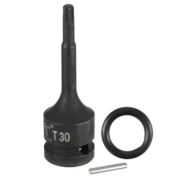 

uxcell 1/2-Inch Drive T30 Torx Bit Impact Socket, Cr-Mo Steel
