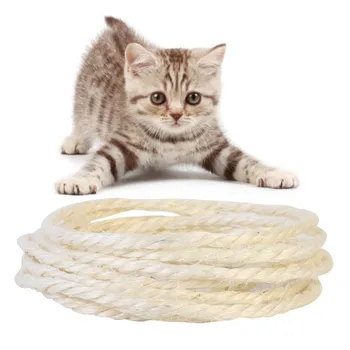 

3/5m Cat Natural Sisal Rope for Scratching Post Tree Replacement Hemp Rope for Repairing Recovering DIY Scratcher PY