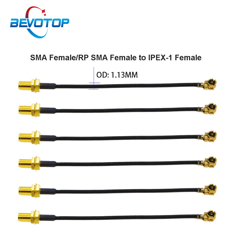 10 шт./лот SMA IPEX кабель Female к uFL/u.FL/IPX/IPEX1 гнездовой разъем RF Pigtail антенный