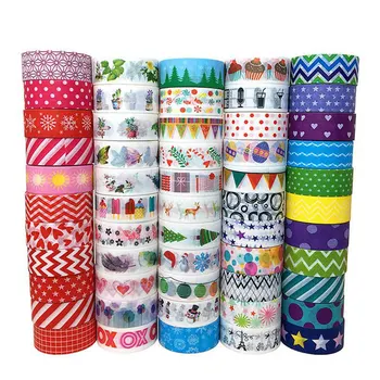 

10PC Decorative Snow Deer Christmas Tree Washi Tape Set Rice Paper DIY Scrapbooking Adhesive Masking Tape 1.5cm*5m Stationery