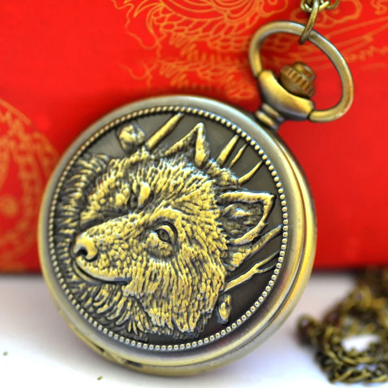 

Quartz pocket watch Innovative Design Peripheral Gear Tiger Fine Chain Pocket Watch Manufacturers Wholesale Pocket Watch