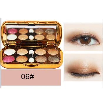 

2019 8 Colors Glitter Eyeshadow With Brush Face Makeup Cosmetics Shiny Eye Shadow Palette