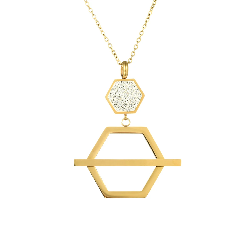 

044 Jewelry Set For Women Silver & Gold Color Round Design Necklace Stud Earrings Party Jewelry 2020