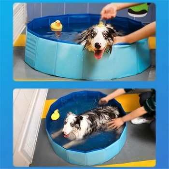 

Foldable pet Swimming Pool Dog Pool Pet Bath Swimming Tub Bathtub Collapsible Bathing Pool for Dogs Cats Kids
