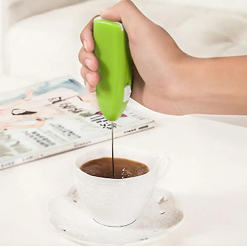 Milk Drink Coffee Whisk Mixer Electric Egg Beater Frother Foamer Mini Handle Stirrer Practical Kitchen Cooking Tool