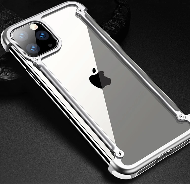 Алюминиевый металлический бампер Oatsbasf для Apple iPhone 11/Pro/Max, Роскошный чехол-подушка безопасности, Жесткий Чехол для iPhone 11