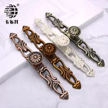 Европейский стиль слоновая кость белый шкаф с одним отверстием Современная дверная ручка комод зеленый старинный ящик аксессуары для мебели