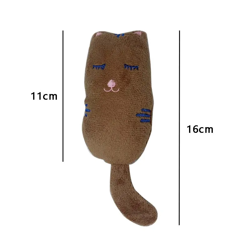 homemade cat toys Teeth Grinding Catnip Toys Funny Interactive Plush Cat Toy Pet Kitten Chewing Vocal Toy Claws Thumb Bite Cat mint For Cats hot pet toys best of sale Toys