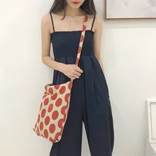 Новая красная волнистая Наклонная Сумка, простая и универсальная сумка на ремне, регулируемая Холщовая Сумка, маленькая свежая женская сумка для покупок